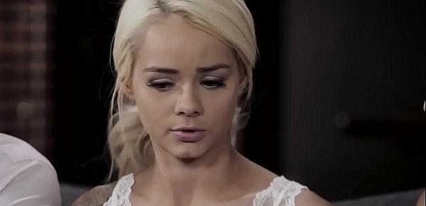  Troubled teen Elsa Jean pays for a hot 3some session for vandalizing her neighbors property.